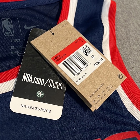 Kevin Durant Brooklyn Nets NBA Hardwood Classics KD Nike Jersey Swingman - Picture 10 of 15